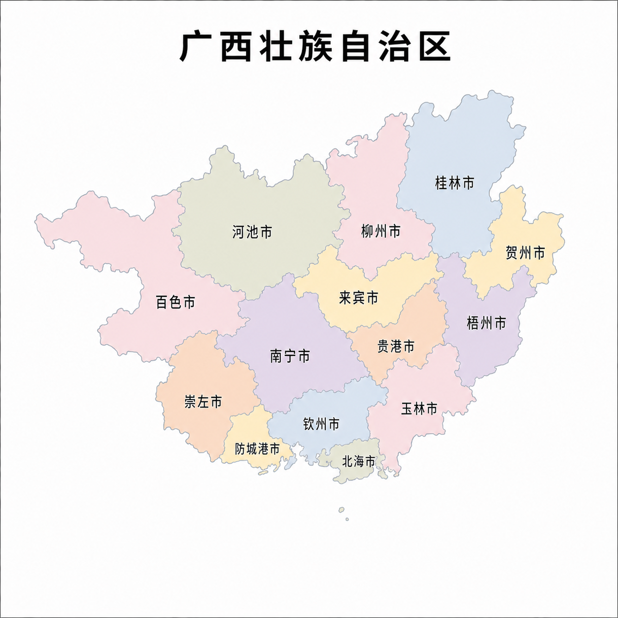 特尊积分招商地图（广西壮族自治区）